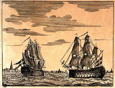Early Danish Frigates, ca.1740 RMG PU0258