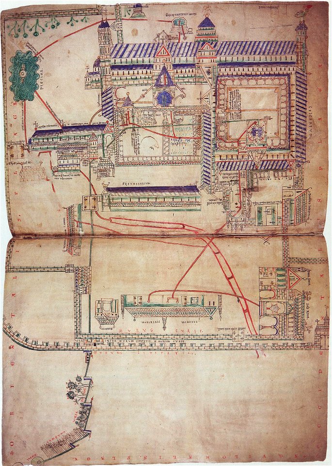 Eadwine psalter - Waterworks in Canterbury