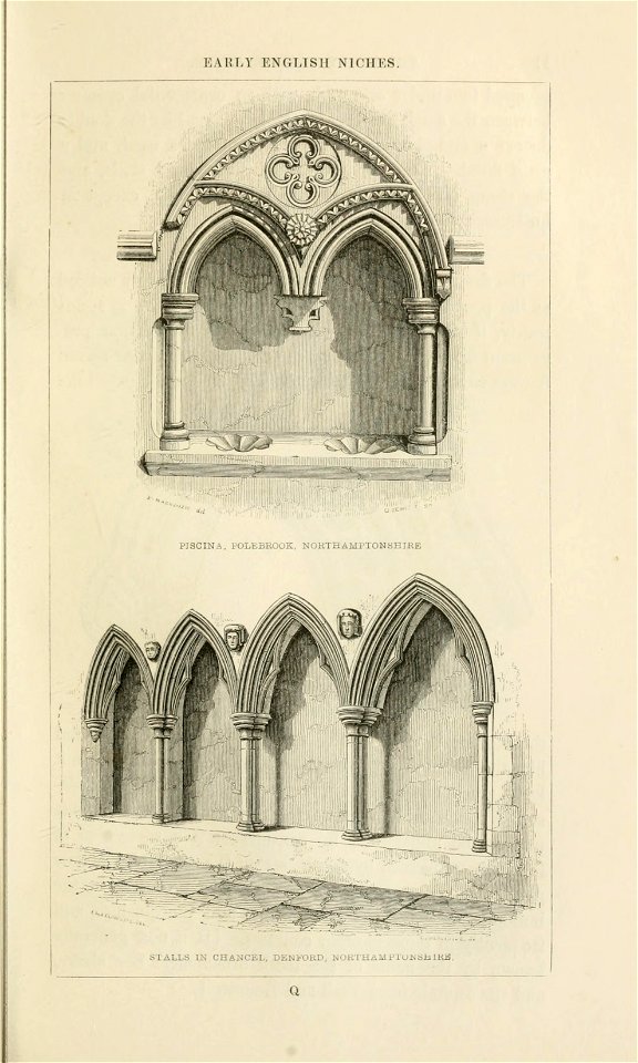Early English Niches stylesofarchitec00rick 0189