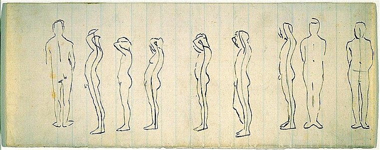 Eakins Nine Studies of Figure