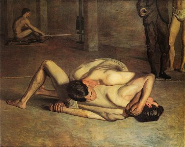 Thomas Eakins - The Wrestlers (1899)