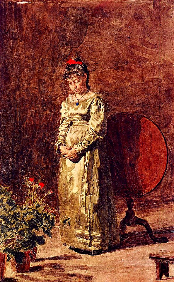 Eakins, Young Girl Meditating 1877