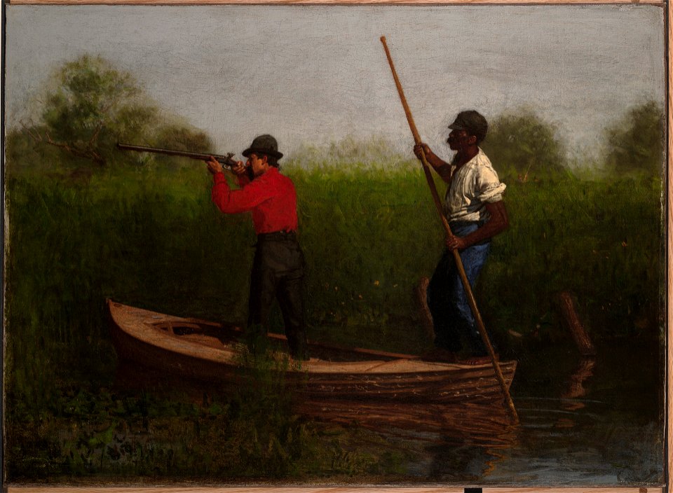 Thomas Eakins - Rail Shooting on the Delaware - 1961.18.21 - Yale University Art Gallery
