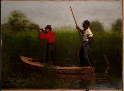 Thomas Eakins - Rail Shooting on the Delaware - 1961.18.21 - Yale University Art Gallery