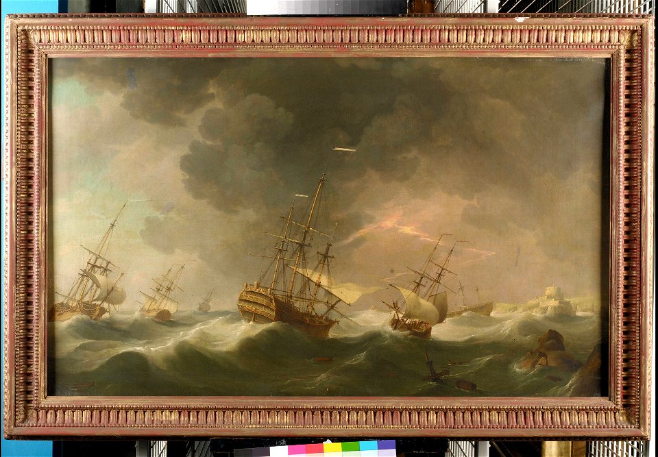 East Indiamen Driven Ashore in a Storm RMG BHC1026