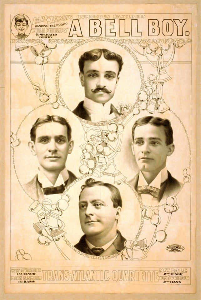 Earl & Jensch's humorous banterers handing the public, Will F. Phillips' complicated comedy, A bell boy LCCN2014636406