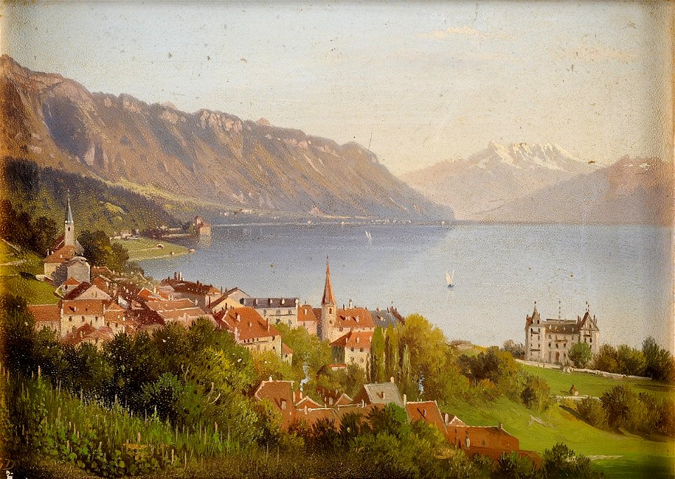 Genfersee im Hintergrund Chillon