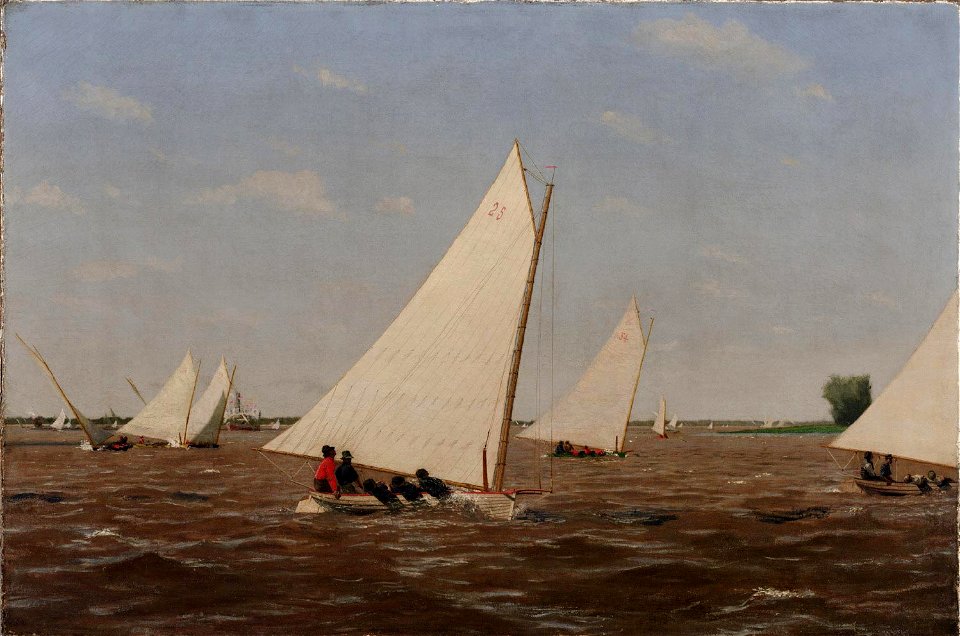 Eakins, Sailboats Racing on Delaware 1874