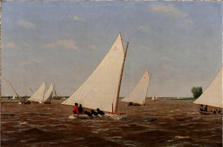 Eakins, Sailboats Racing on Delaware 1874