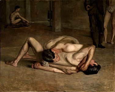 Eakins, Thomas (1844-1916) - Lottatori 3