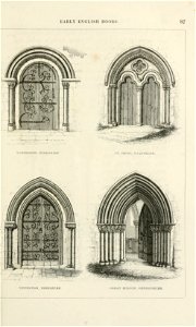Early English Doors stylesofarchitec00rick 0159