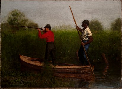 Thomas Eakins - Rail Shooting on the Delaware
