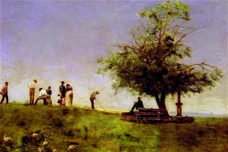 Eakins, Mending Net 1881