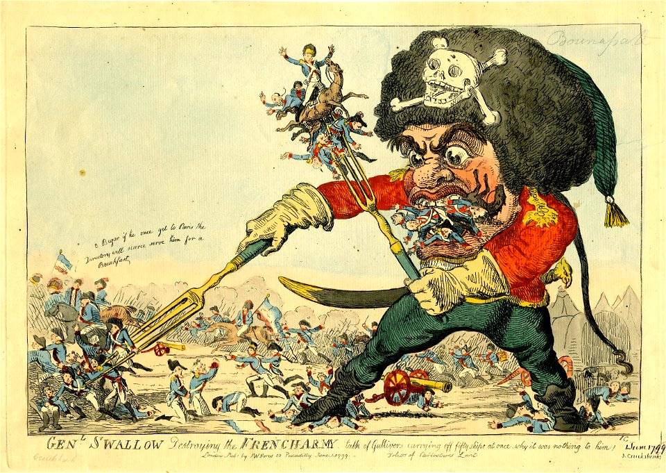 Genl Swarrow destroying the French army (BM 1868,0808.12530)