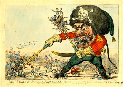 Genl Swarrow destroying the French army (BM 1868,0808.12530)