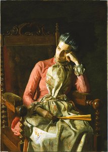 Thomas Eakins - Miss Amelia Van Buren - Google Art Project. Free illustration for personal and commercial use.