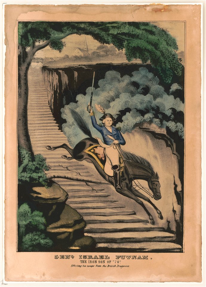 Genl. Israel Putnam- the iron son of 76 Effecting his escape from the British dragoons. LCCN2001700083