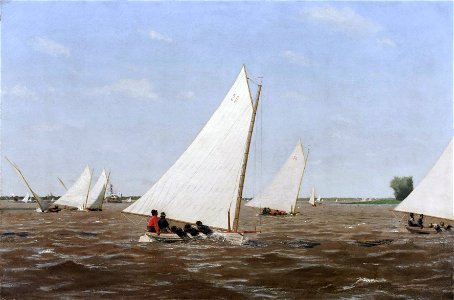 Thomas Eakins - Sailboats Racing on the Delaware (1874)