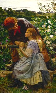 Early Lovers - Frederick Smallfield. Free illustration for personal and commercial use.