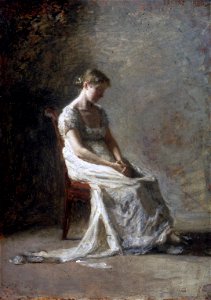 Retrospection, by Thomas Eakins, YUAG