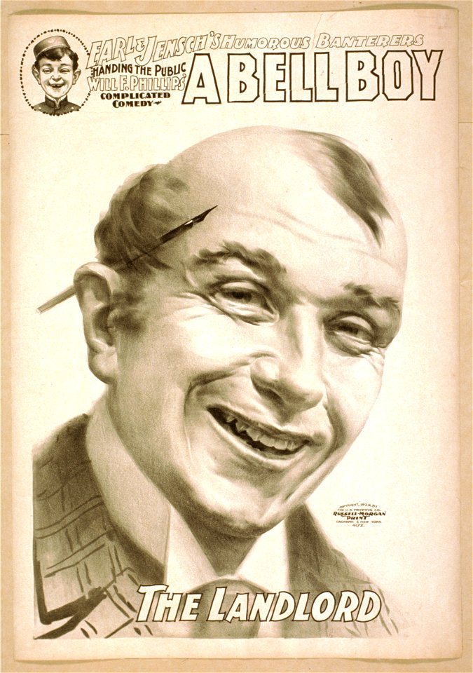 Earl & Jensch's humorous banterers handing the public, Will F. Phillips' complicated comedy, A bell boy LCCN2014636401