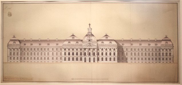 East elevation of the Royal Palace, c 1770