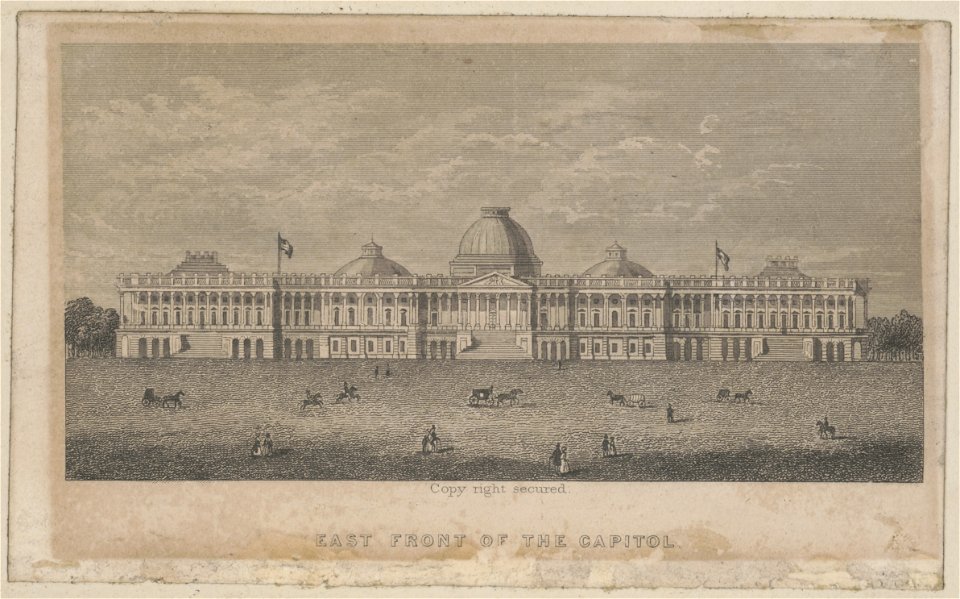 East front of the Capitol ca. 1854 LCCN2004669275