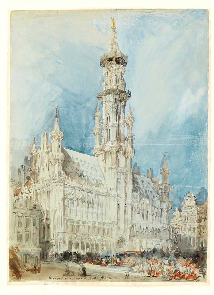 Gennaro Pérez Villaamil y Duguet, Ayuntamiento de Bruselas, 1842 (Prado)