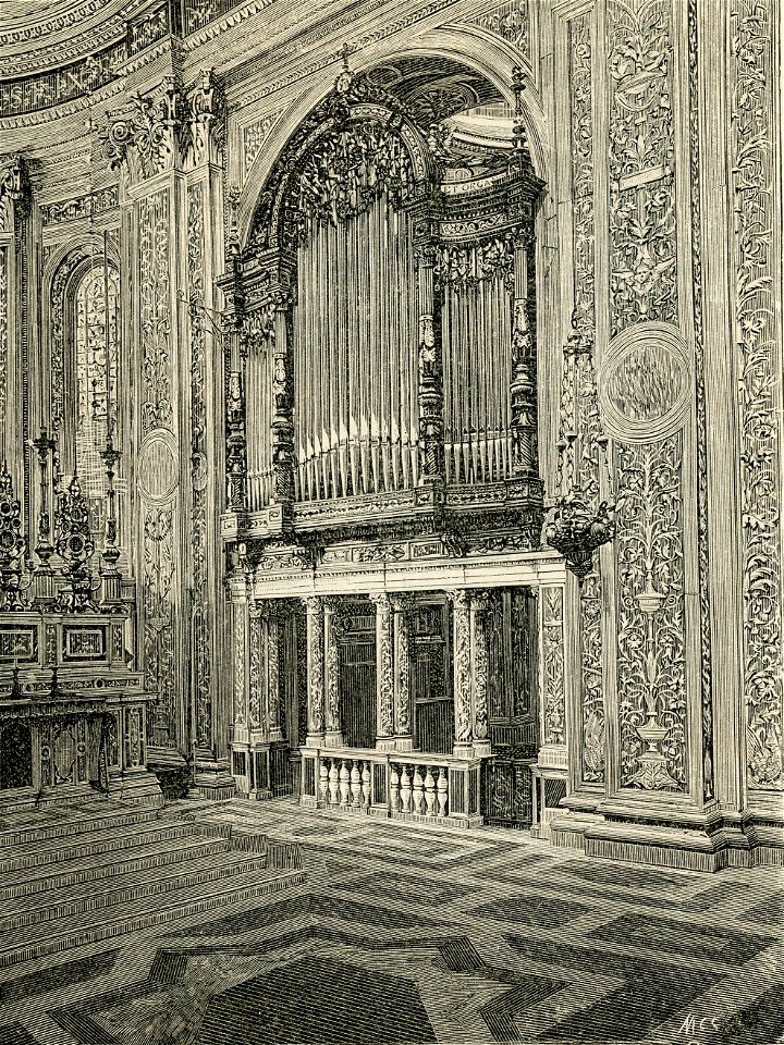 Genova organo elettrico Trice nella chiesa di N.S. dell’Immacolata facciata laterale