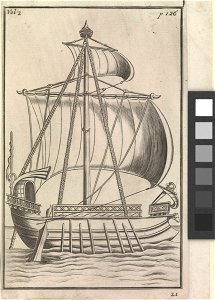 Early Roman or Mediterranean war galley (Galleys 36) RMG PX8347
