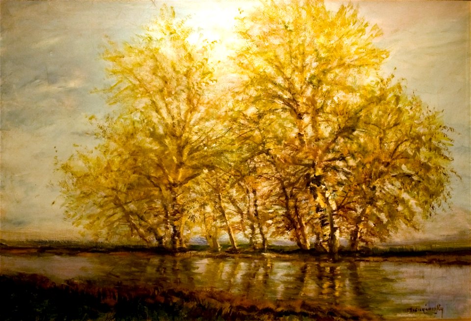 Early Spring (Trees at the Waterfront)