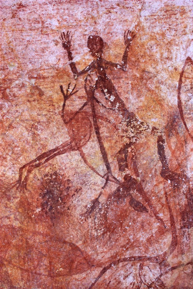 Early X-ray bird and human figure - Google Art Project