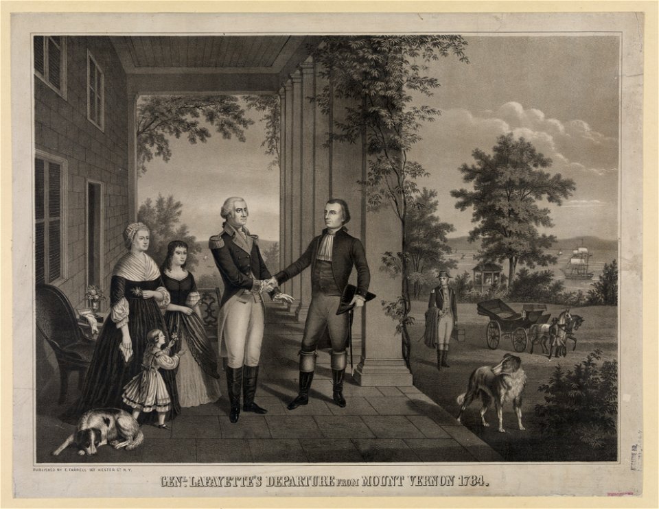 Genl. Lafayette's departure from Mount Vernon 1784 LCCN98501910