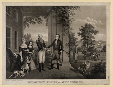 Genl. Lafayette's departure from Mount Vernon 1784 LCCN98501910