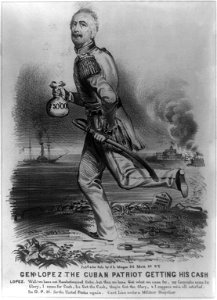 Genl. Lopez the Cuban patriot getting his cash LCCN2008661527