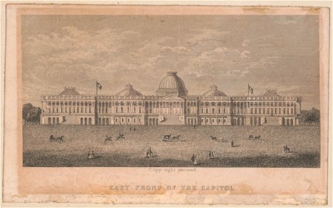East front of the Capitol ca. 1854 LCCN2004669275