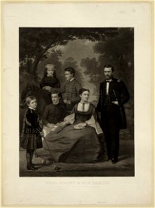 Genl. Grant & his family - painted from life by Wm. Cogswell, Washington, D.C. ; engraved by John Sartain, Phila. LCCN96506726