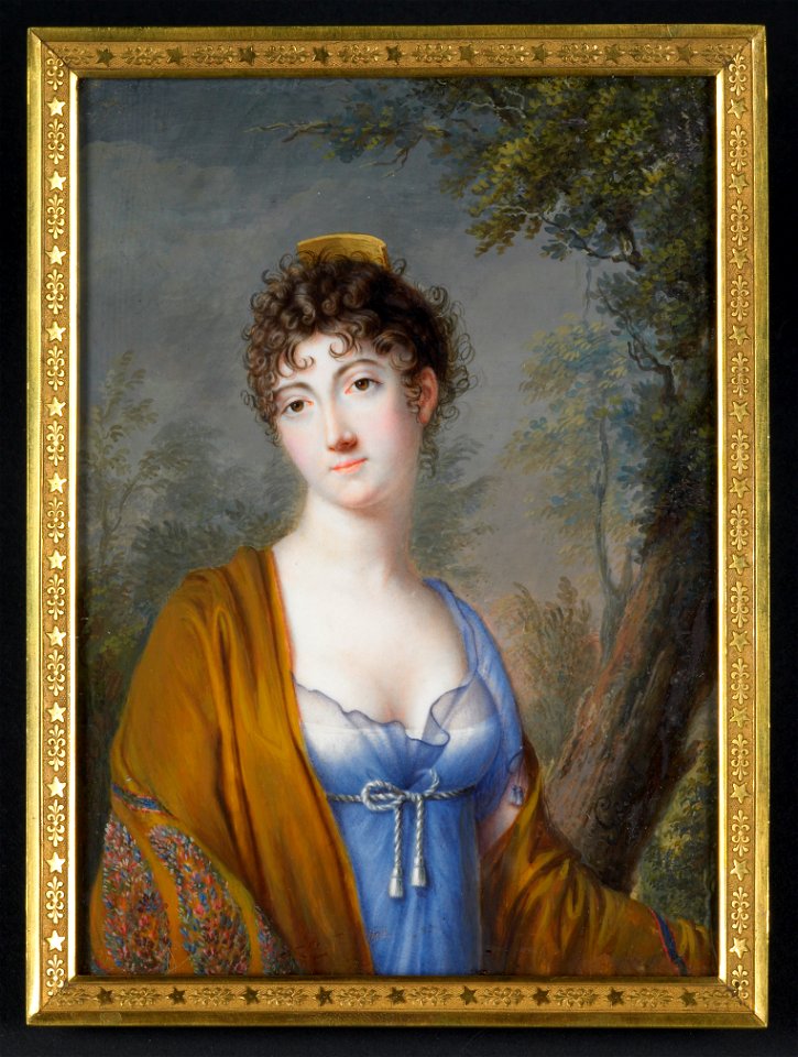 Genot - Lady in Blue with Yellow Shawl - 28-1933.39 - Saint Louis Art Museum