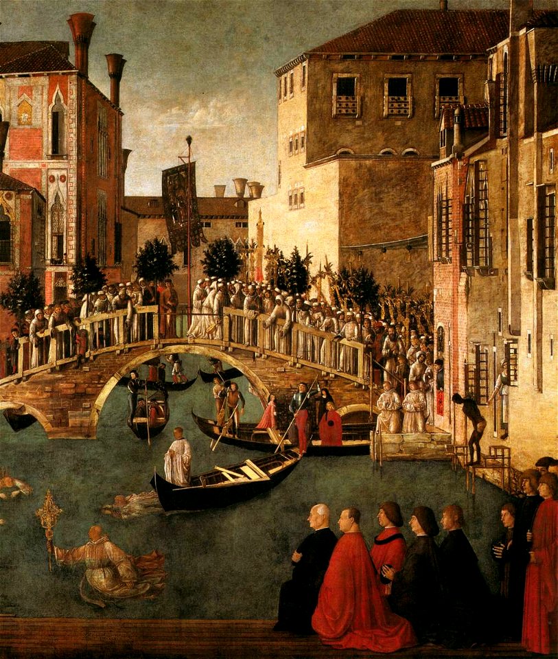 Gentile bellini, miracolo della croce al ponte di san lorenzo 03