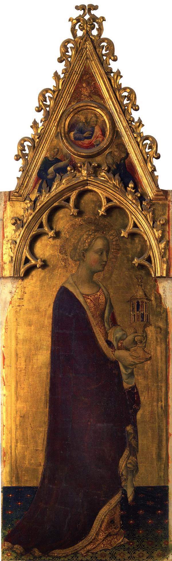 Gentile da Fabriano - Quaratesi Altarpiece - St Nicholas Saves a Storm-tossed Ship - WGA08556