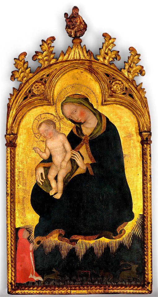 Gentile da Fabriano - The Virgin of Humility, with a Donor - P15w5 - Isabella Stewart Gardner Museum