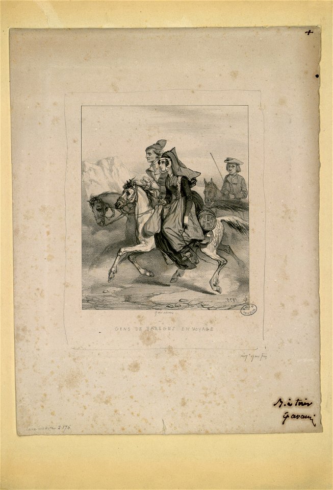 Gens de Barèges en voyage - Fonds Ancely - B315556101 A GAVARNI 1 016