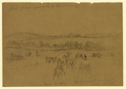 Genl. Cases approach to the Ostenugua (sic). May 15, 1864. Right or West Bank at Lays Ferry LCCN2004661016