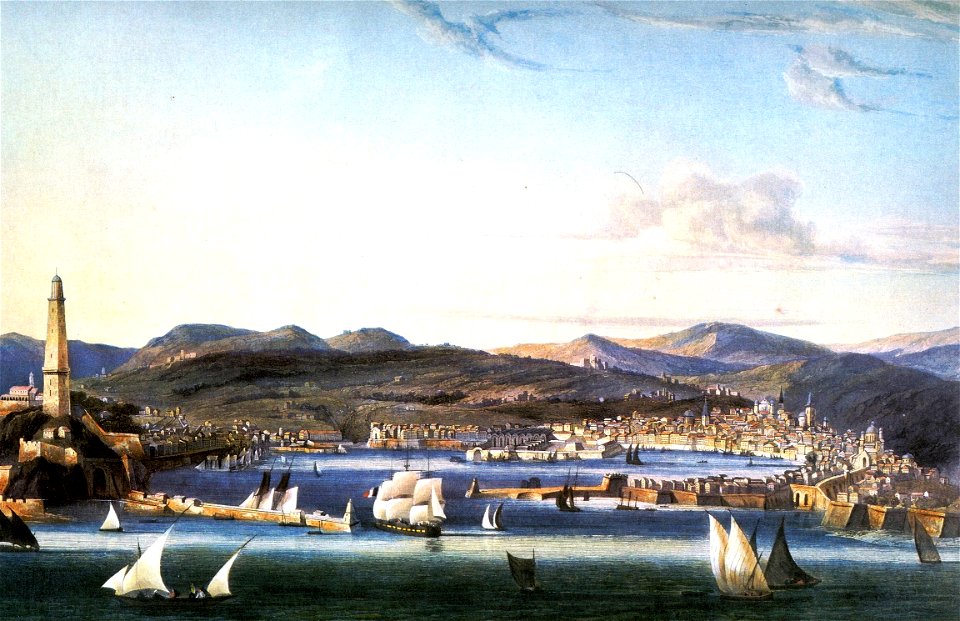 Genova-1810ca-acquatinta-Garneray