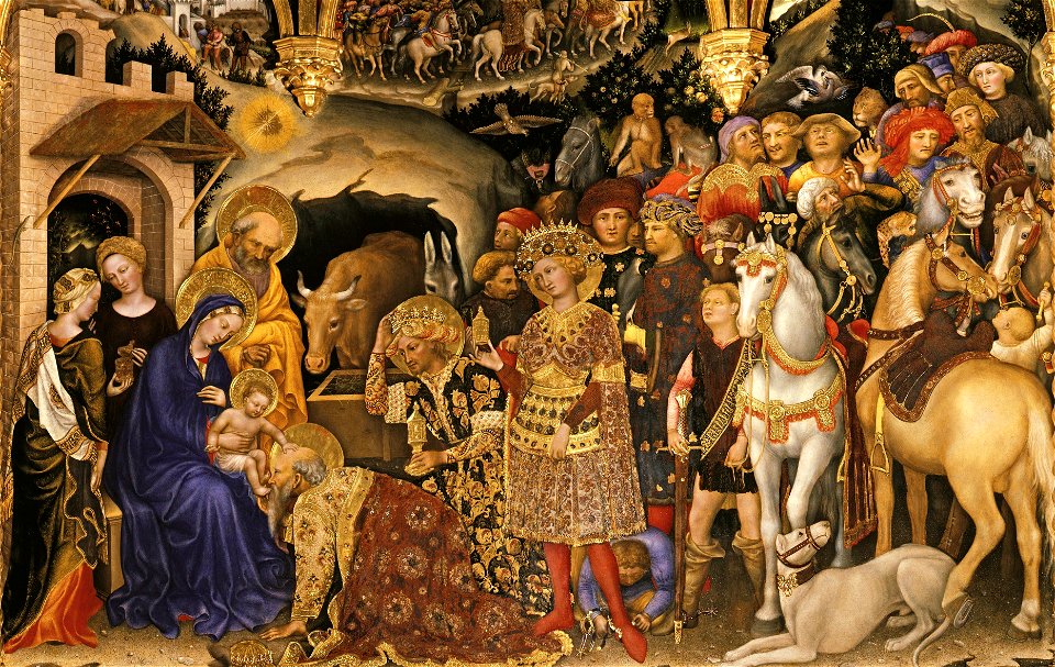 Gentile da fabriano, adorazione dei magi