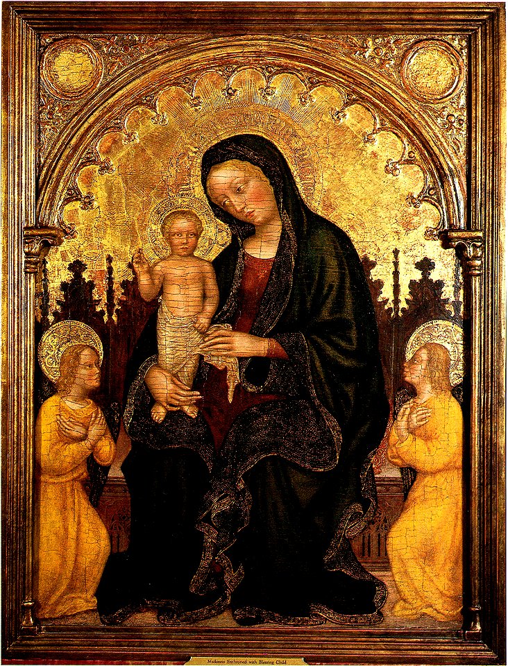 Gentile da fabriano, Madonna with Child and Two Angels