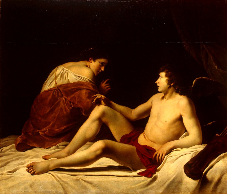 Orazio Gentileschi - Cupid and Psyche - WGA08577