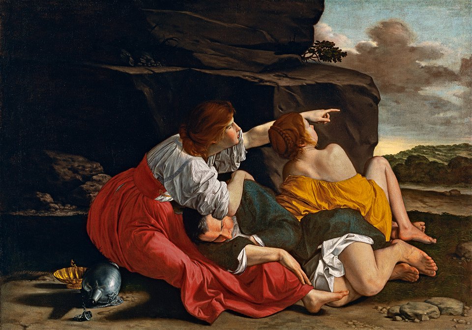 Orazio Gentileschi - Lot e le figlie (Museo Thyssen-Bornemisza)