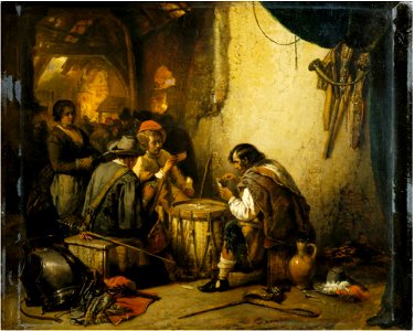 Henri Leys - Soldiers Playing Cards