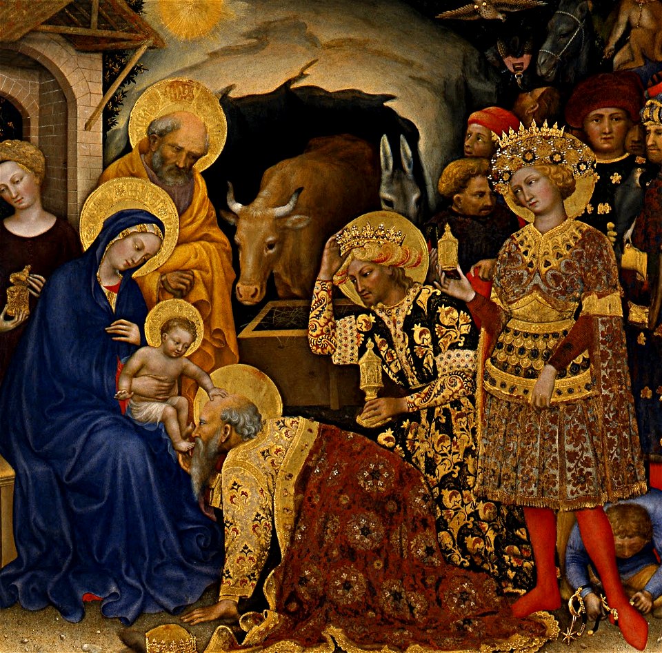 Gentile da Fabriano - Adorazione dei Magi - Google Art Project (detail)
